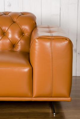 Chesterfield Set de sofá Marrón sofá de cuero Sofá Sofá Clásico nuevo