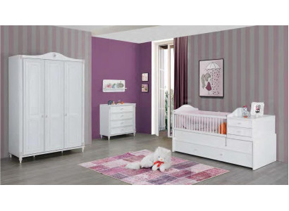 Conjunto de 3 piezas para habitación infantil. Armario, cómoda - Muebles juveniles.