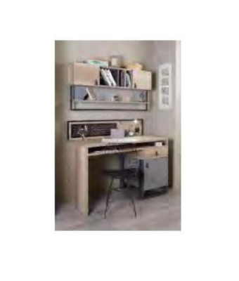 Juego completo de dormitorio juvenil para niños, mesa, cama, armario, mesita de noche, set de 4 piezas.