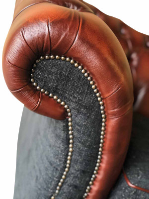 Sofá de lujo de tela Chesterfield Couch Sofas Acolchados de 3 plazas Sofás nuevos