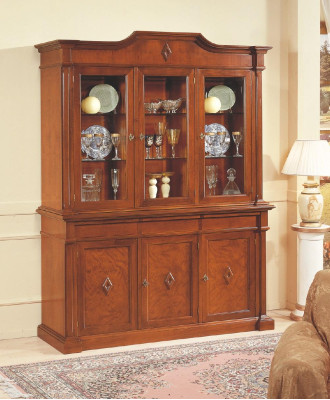Aparador Mueble Armario de vidrio Vitrina de madera Vitrinas de cristal Armario Gabinetes Italia