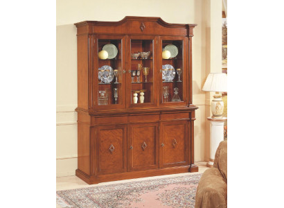 Aparador Mueble Armario de vidrio Vitrina de madera Vitrinas de cristal Armario Gabinetes Italia