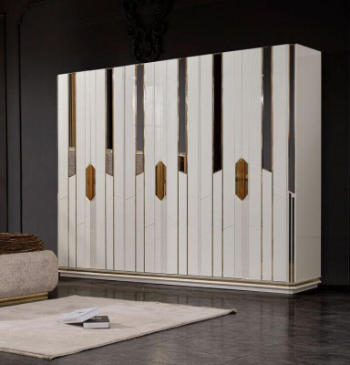 Armario para ropa Armario de madera Armario moderno Blanco