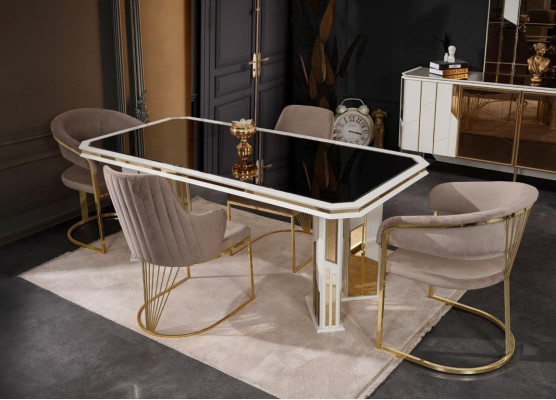 Mesa de comedor mesa de comedor rincón de comedor mesa mesa de madera blanca comedor de madera