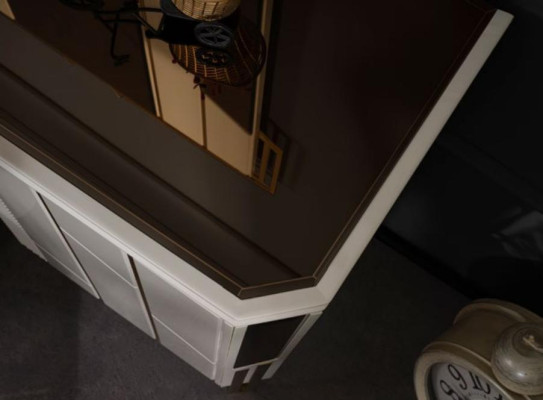 Blanco tocador espejo mesa de tocador consola de maquillaje mesa consola.