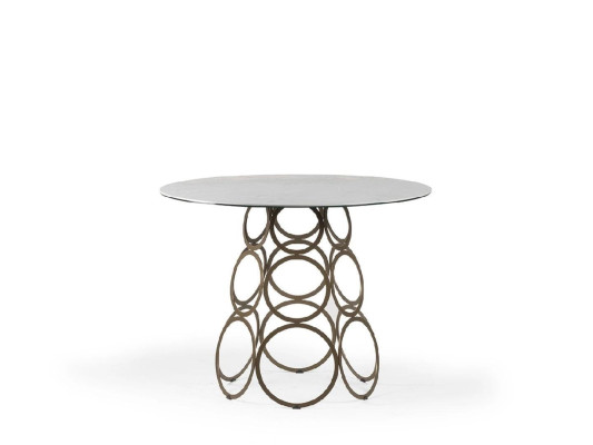 Mesa de comedor redonda Mesa de cocina Mesa de comedor Mesa redonda 100cm Industrial Blanco