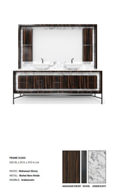 Moderno armario de baño italiano en estilo italiano EstroCollezioni