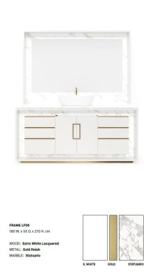 Armario de baño blanco Muebles de baño Estantería Armario de baño Estantes de madera
