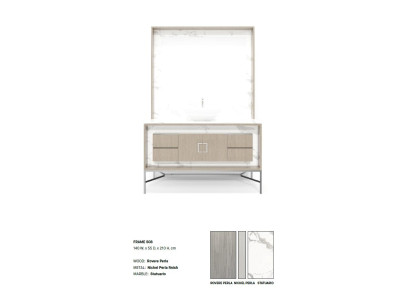 Armario de baño beige Muebles de baño Estante Armario de baño Estantes de madera Muebles