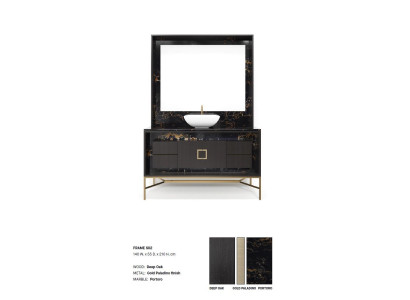 Armario de baño negro Muebles de baño Estantería Armario de baño Estante de madera