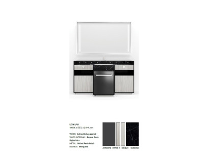 Armarios de baño Muebles de baño Estantería Negro Clásico Armario de baño