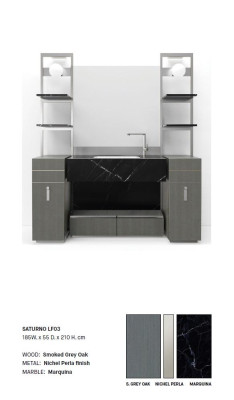 Armario de baño gris Muebles de baño Armario de baño Muebles clásicos