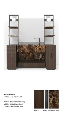 Mueble de baño, muebles de baño marrones, mueble de baño, muebles clásicos