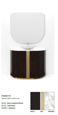 Armario de baño marrón Mueble de baño Estantería Armario de baño Estantes de madera