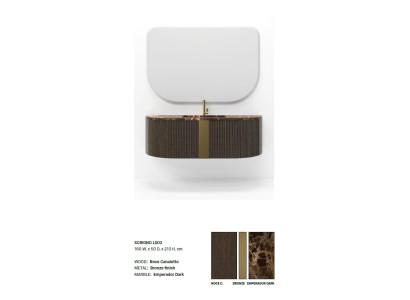 armario de baño marrón, muebles de baño, armario de baño, muebles clásicos