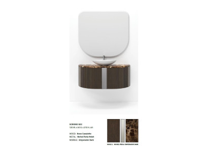 Armario de baño marrón Muebles de baño Estante Armario de baño Estanterías de madera