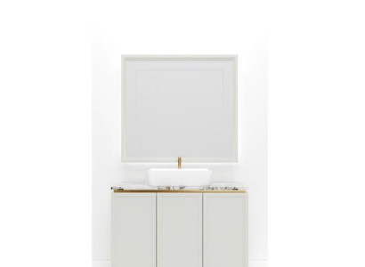 Fregadero blanco clásico Lavabo de baño italiano Clásico