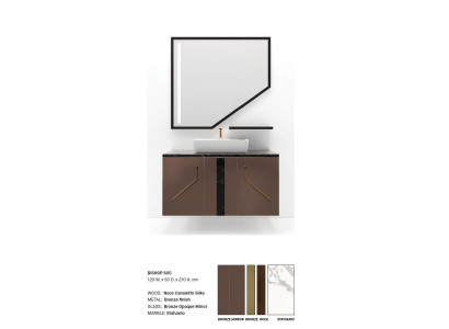 Armario de baño marrón Muebles de baño clásicos Estanterías de baño Nuevos