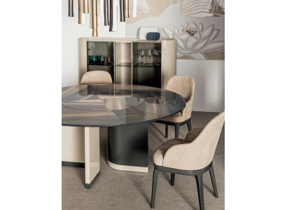Comedor Mesa de Cocina Mesa de Comedor Sillas Mesa de Comedor Cristal Diseño Vitrina Nuevo 5 piezas