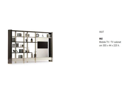 Muebles italianos para sala de estar, estilo barroco de lujo, aparador de madera, armario de TV.