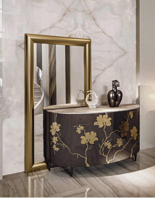 Cómoda aparador Muebles italianos Armario de salón Brillo alto Diseño de lujo