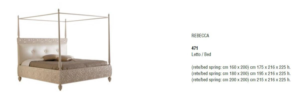 Cama doble Muebles Cama Italia Bizzotto Camas Tapizado Lujo Dormitorio de lujo