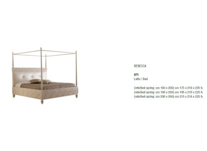 Cama doble Muebles Cama Italia Bizzotto Camas Tapizado Lujo Dormitorio de lujo
