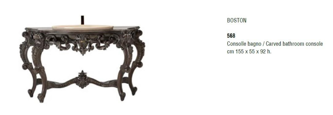 Muebles de baño diseño marrón en consola de lujo Bizzotto Italia aparador