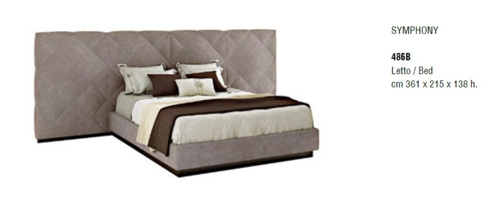 Cama doble Camas Muebles Bizzotto Cama Diseño Dormitorio Muebles italianos Nuevo