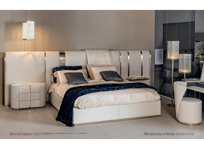 Cama de lujo Muebles de diseño italiano Decoración Dormitorio Camas Matrimoniales Doble
