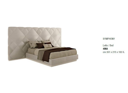 Cama doble clásica muebles de dormitorio de madera maciza Bizzotto cama Italia.