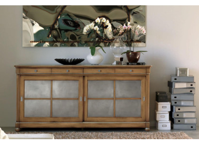Cómoda Aparador Bufé Marrón Aparadores Madera Maciza Armario Muebles Cómodas