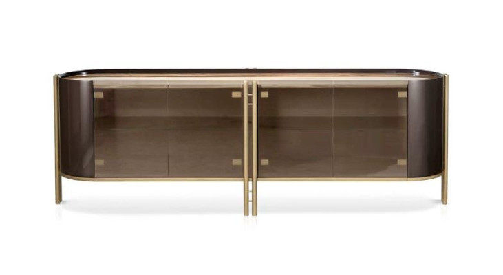 Mueble de diseño de lujo para la sala de estar, aparador, armario, soporte para TV, muebles Bizzotto, nuevo.