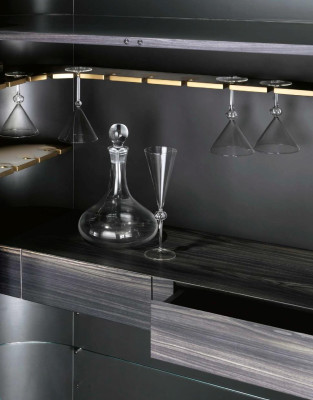 Mueble de bar diseño gabinete sala de estar armario de madera maciza muebles Bizzotto.