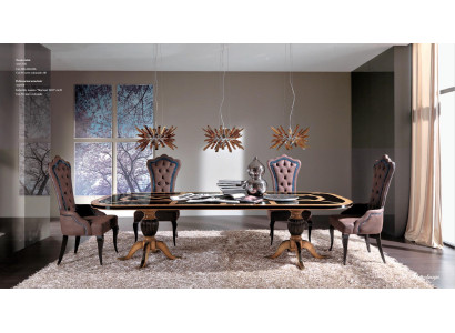 Mesas de comedor Mesa madera Mesas Muebles Barroco Rococó Mesa de comedor Estilo antiguo Italiano