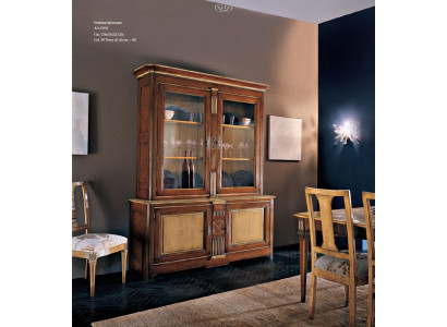 Armario Decoración Vitrina xxl Armario de cristal Cómoda Muebles Estantes clásicos
