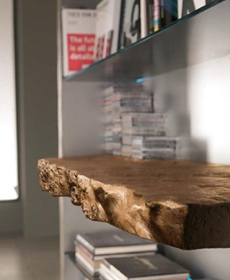 Armario de sala de estar Estantería de madera Armario de oficina Estante Armarios Vitrina Italia
