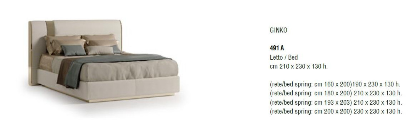 Cama doble doble Muebles Bizzotto Nuevos Diseño Dormitorio Muebles italianos Nuevos