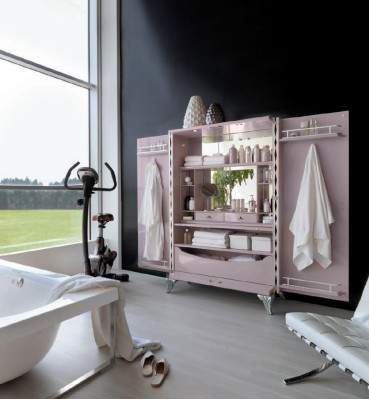 Diseño de muebles de baño blanco brillante armario nuevo gabinete de baño armarios nuevo