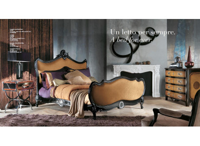 Cama doble Bizzotto, muebles nuevos de diseño, dormitorio doble italiano, muebles nuevos.