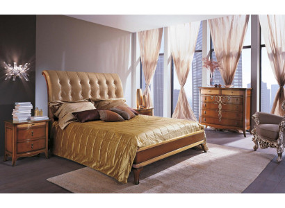 Dormitorio marrón moderno cama doble muebles cama somier de cama de madera doble