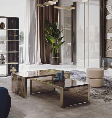 Muebles de vidrio, mesa de centro, taburete, muebles de sala de estar, mesas de café, mesa, mesas de diseño, nuevos