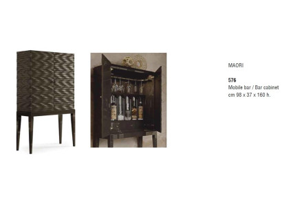 Armario Bar Armario vitrina Sala de estar Estante de diseñador Muebles Bizzotto Armarios