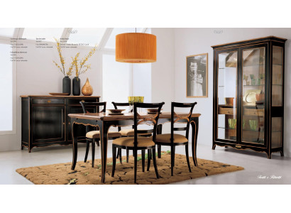 Vitrina muebles para salón Aparador de madera maciza Vitrinas de cristal Armario de madera maciza