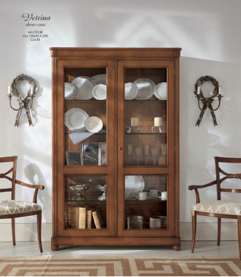 Sala de estar Aparador Armario de vidrio Vitrina Aparador de comedor Muebles de madera Armarios