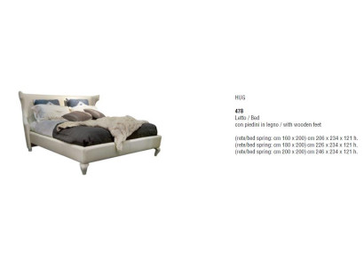 Cama doble Bizzotto de diseño nuevo. Muebles italianos nuevos.