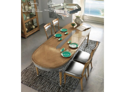 Mesa de comedor Diseño Muebles Mesas Mesa de madera maciza Nueva lujosa decoración italiana.