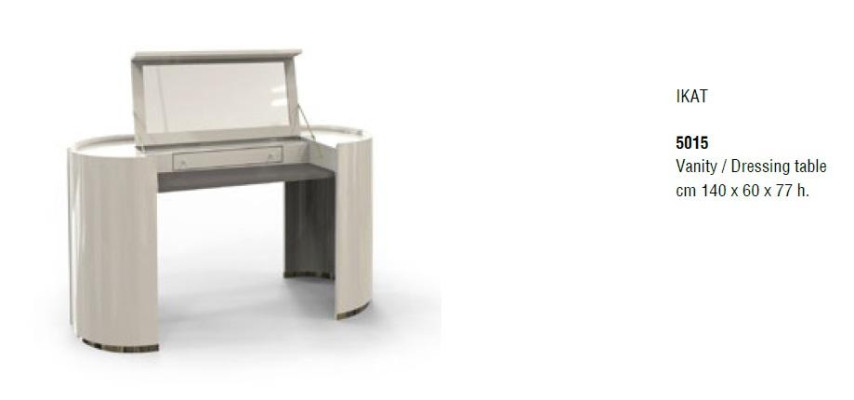 Mesa de tocador diseño de mobiliario para dormitorio de la marca Bizzotto, nueva.