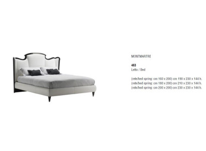 Cama doble Doble mueble Bizzotto Diseño nuevo Dormitorio Muebles italianos Nuevos