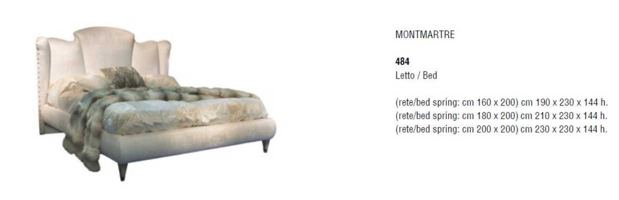 Cama doble Doppel Bizzotto Muebles Nuevo Diseño Dormitorio Muebles Italianos Nuevos